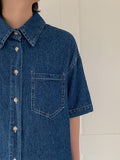 Kelgo Summer Denim Over Short Sleeve Shirt
