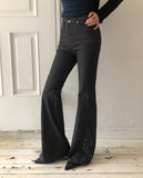 Paulver Eyelet Bootcut Pants