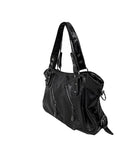 Cardi Stud Double Zipper Shoulder Bag