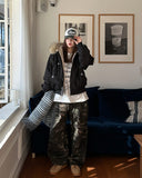 Ber 4-pin tuck camo balloon training pants