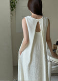 Lapid Pleats Sleeveless Long One Piece (Strap set)