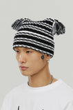 STRIPE SQUARE BEANIE