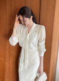 Cordell Tie Puff Blouse (Sleeveless Set)