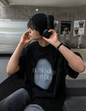 Spray painting short sleeve tee