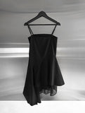 Leri Unbalanced Chiffon Flare One Piece