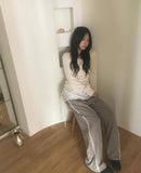 [Fake Layered] Lipti Dot Layered Cardigan T-shirt