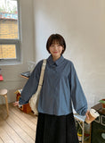 [BAONHAUS] Launing Round Collar Blouse