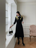 Siend Buckle Brushed Flared Skirt