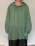 Miltu Summer See-through Hood Shirt