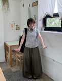 Mocku Banding Nylon Cargo Wide Pants