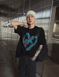 Bullet heart rabbit short sleeve T-shirt