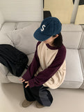 [unisex] Kotoi Color Matching Raglan Over Knit