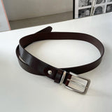 Minimal Square Belt - BROWN