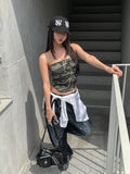 DT Military Pocket Crop Top (with cup)