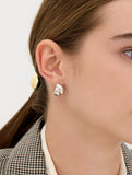 Plump Twist (W) One-Touch Earrings M