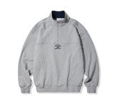 Small Logo Half Zip-Up Sweatshirt