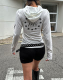 Pinter Grunge Snap Button Slim Hoodie