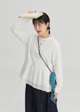 [BAONHAUS] Limud Frill Layered Long Sleeve Tee
