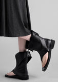 Open frame zip boots