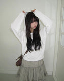 Mora Off-Shoulder Hood Sweatshirt