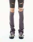 Button Slit Leg Warmer