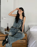 Kishi Set-up Cut Wide Denim Pants