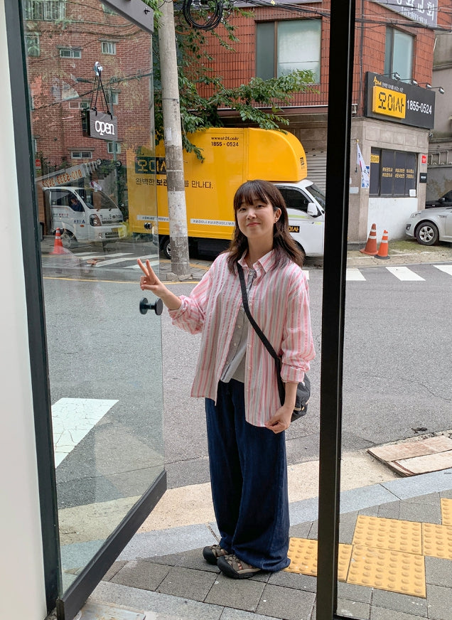 【BAON】Nenbi banding wide denim pants BAON (バオン) - ネンビバンディングワイドデニムパンツ / Nenbi