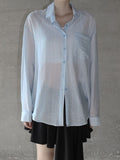 Backslit Striped Overfit Shirt