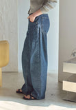 Corduroy Wide Denim Pants