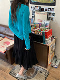 Pocon U-neck Color Basic Cardigan
