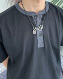 End Henry Neck Short Sleeve T-Shirt
