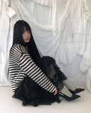 Aubeuren Frill Tiered Long Skirt