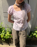 Yotsu Puff Short Sleeve Blouse