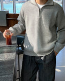 Elve half zip up washable knit