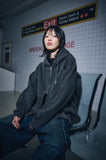[2-WAY] Sleeve Star Pigment Hood Zip-Up