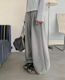 [BAONHAUS] Hedinen Pintuck Banding Wide Training Pants