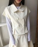 Jea Bean Button Jacket Midi Skirt Set