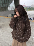 Shuka Heart Fluffy Fleece Hood Jumper