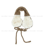 Fleece Knit Cable Earmuffs