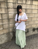 Fuggle Chiffon Tiered Long Skirt