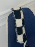 Onk Mohair Stripe Color Matching Long Muffler