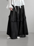 Sieolin Frill See-through Long Skirt