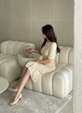 Tilli Pearl Neck Half Length Knit