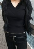 Glitter Fringe Cardigan