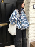 Dots corduroy big shoulder bag