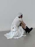 Glitter Lace Hood Coif