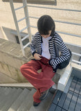 Kendo Stripe Round Cardigan