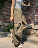 Russet Parachute Button Cargo Pants