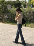 Merlin Washing Denim Bootcut Pants