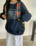 Giddels Brushed Embroidered Over Sweatshirt